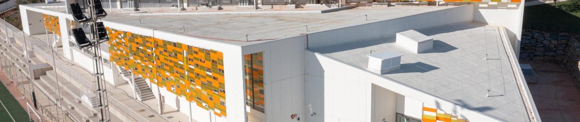 Outside view of the new La Cala swimming pool
